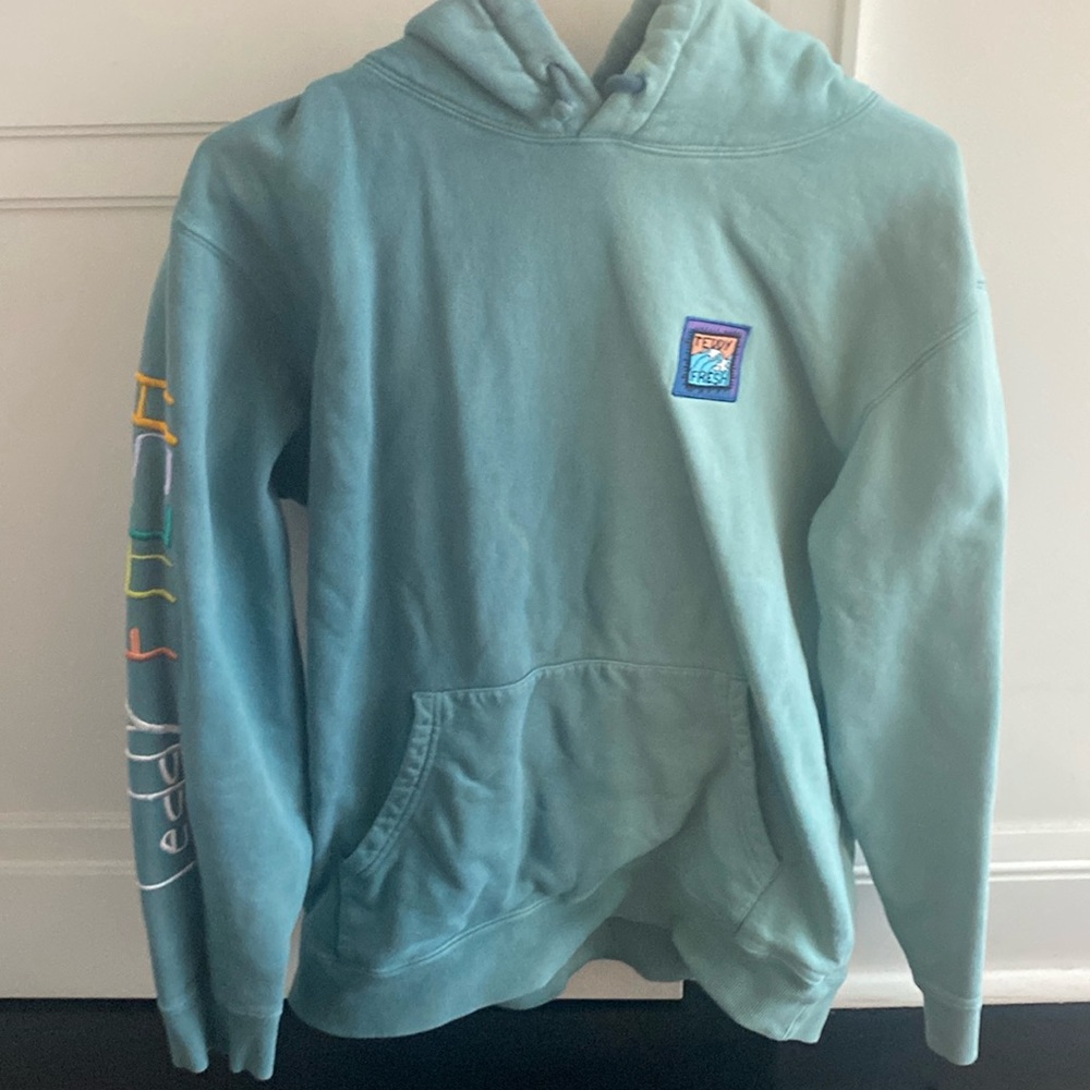 Teddy Fresh RARE Blue two tone Sweatshirt Hoodie small